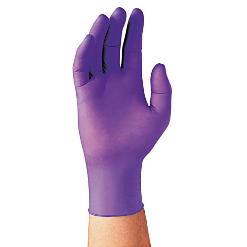 Kimtech PURPLE NITRILE Exam Gloves， 242 mm Length， Medium， Purple， 1，000/Carton (55082CT)