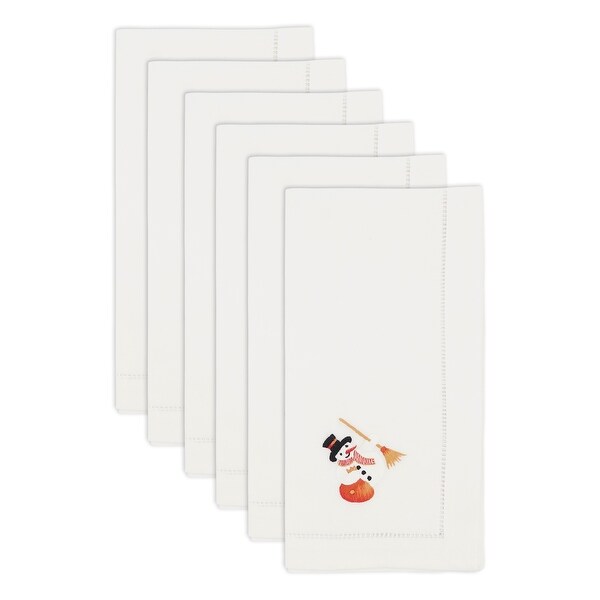 Frosty Embroidered Snowman Napkin (Set of 6)