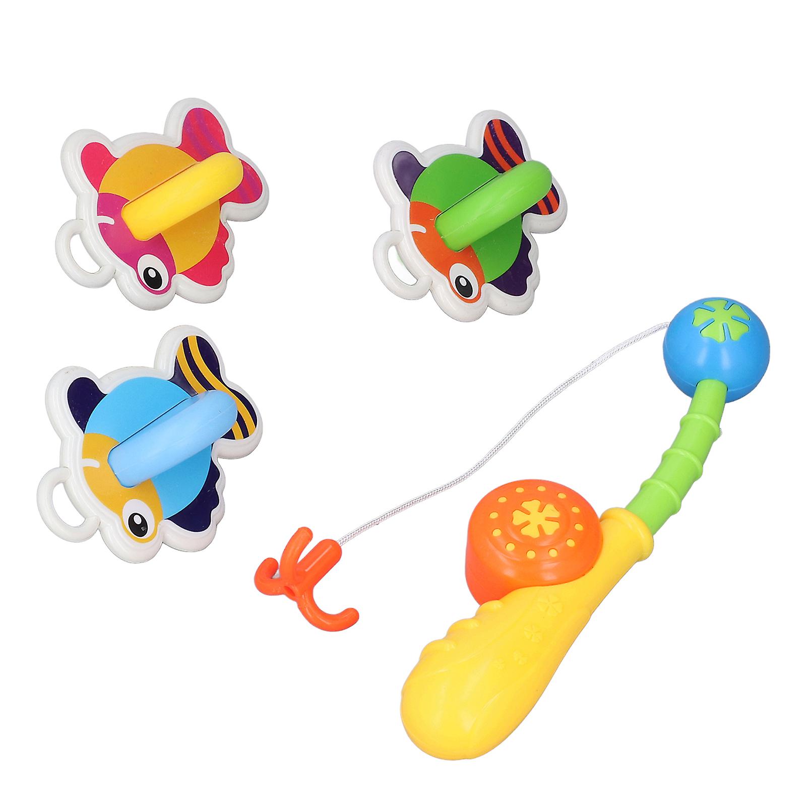 4pcs Baby Bath Toy Infant Children Cute Colorful Bathtub Fishing Game Toy Birthday Gift for Bathroom