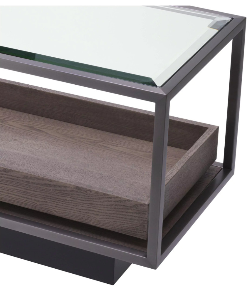 Modern Glass Side Table  Eichholtz Roxton   Transitional   Side Tables And End Tables   by Oroa   Distinctive Furniture  Houzz