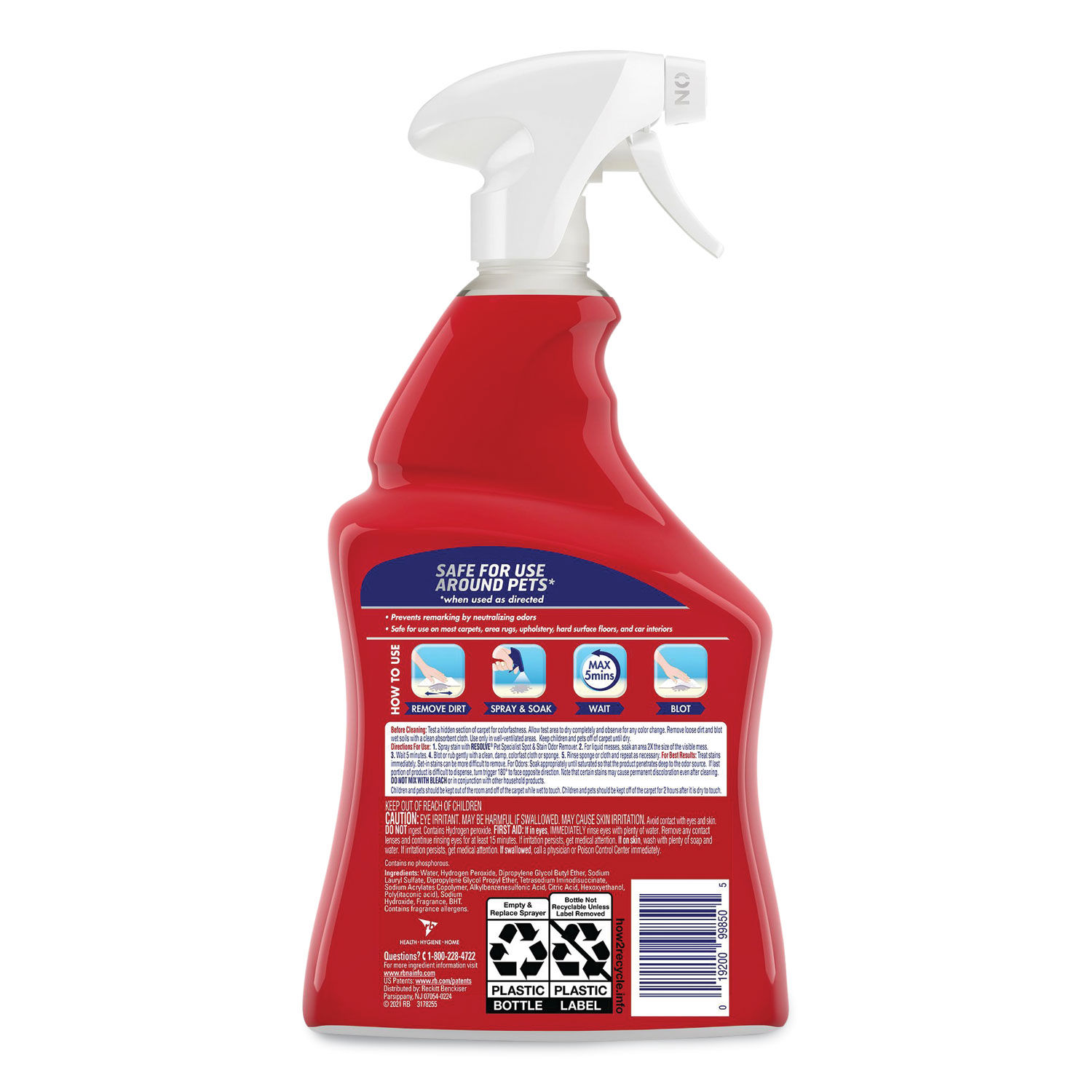 Pet Specialist Stain and Odor Remover by RESOLVEandreg; RAC99850CT