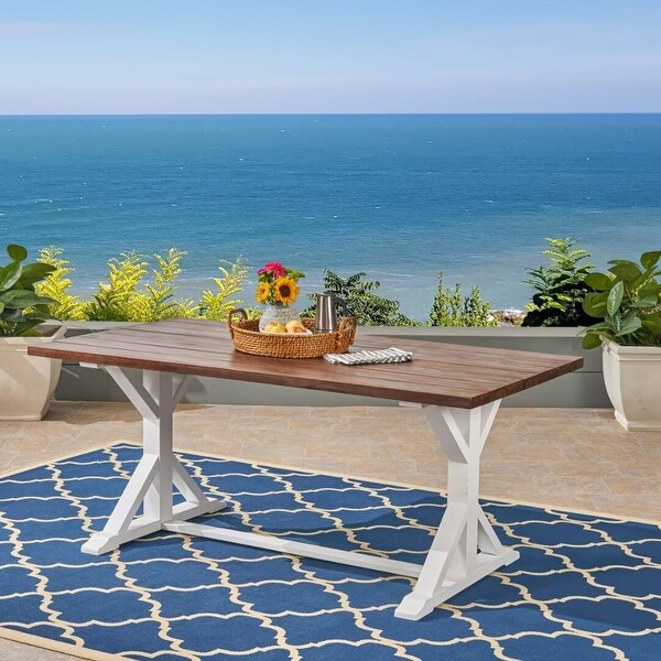 Modern Outdoor Acacia Wood dining table，for garden，patio