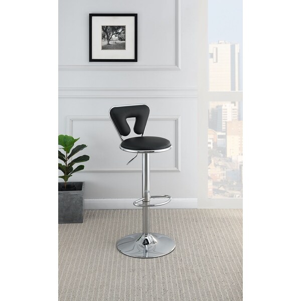 Poundex Adjustable Height and Swivel Barstool - 34