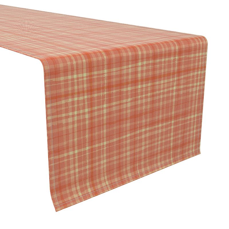 Table Runner， 100% Cotton， 16x72， Plaid 1