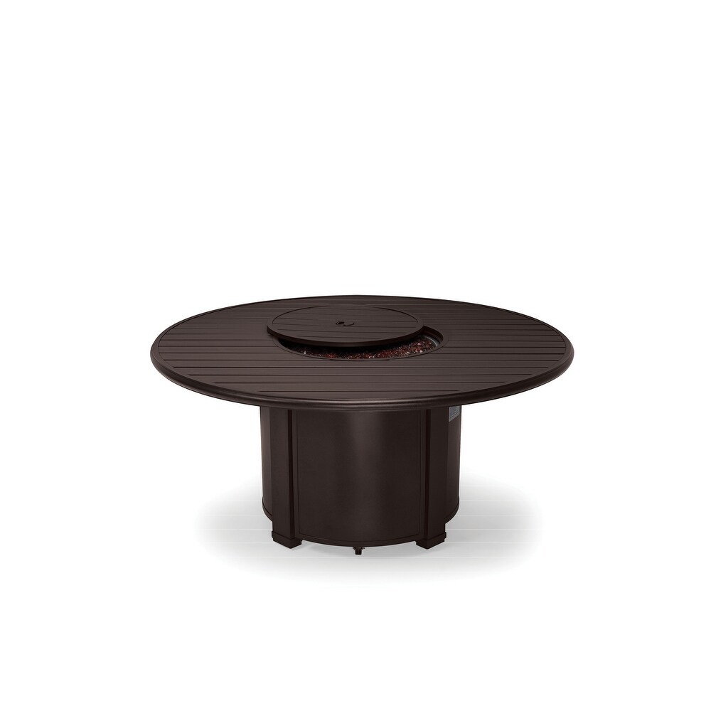 Winston Fire Tables 54 inch Round Slat Top Fire Table