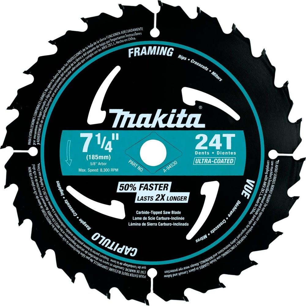 7-1/4 In. 24T Framing Blade 10Pk ;