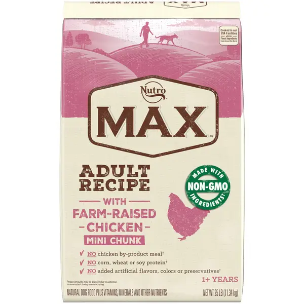 Nutro Max 25 lb Max Chicken Mini Chunk Adult Dog Food