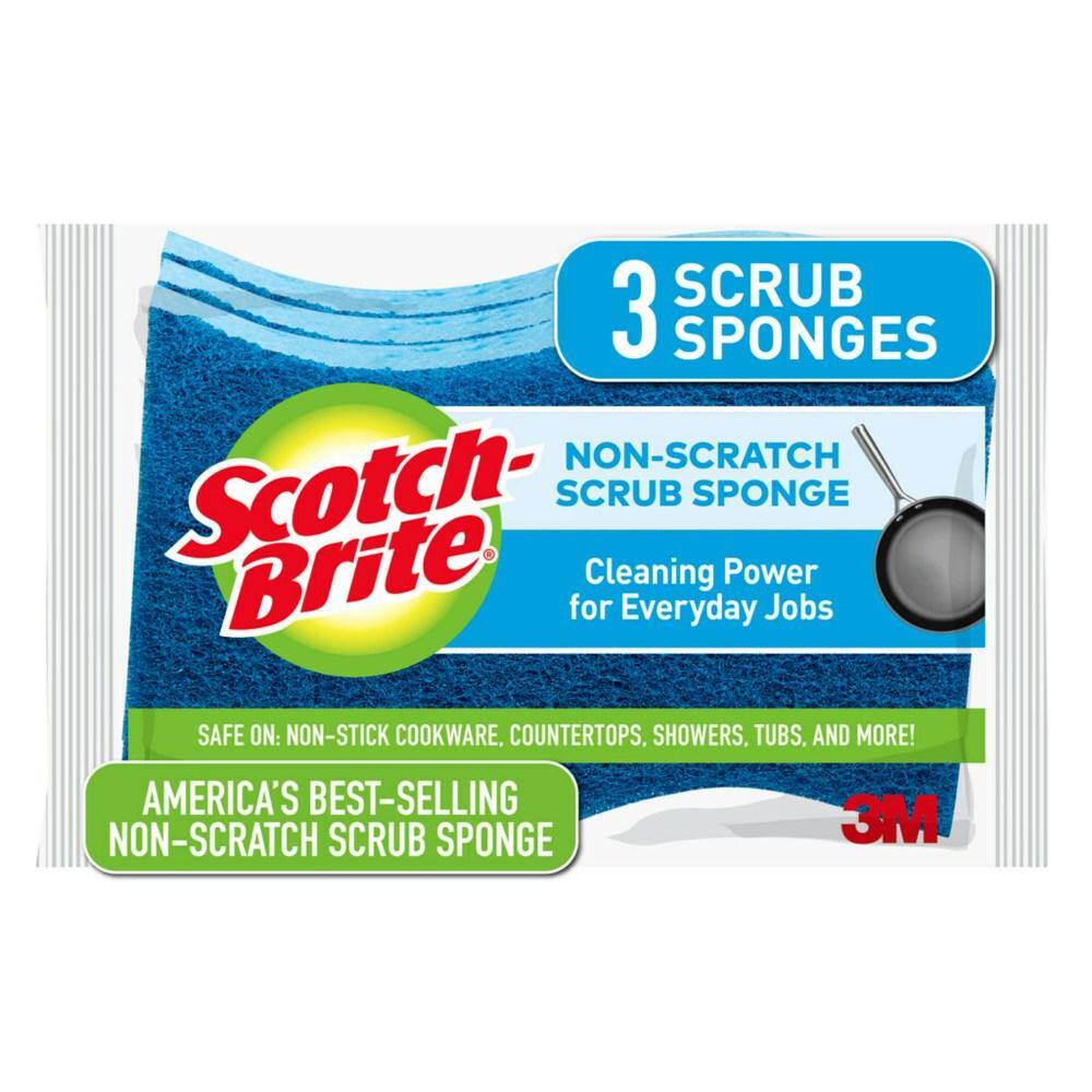 Scotch-Brite Non-Scratch Scrub Sponge (9-Pack) MP-3-8-D COMBO1