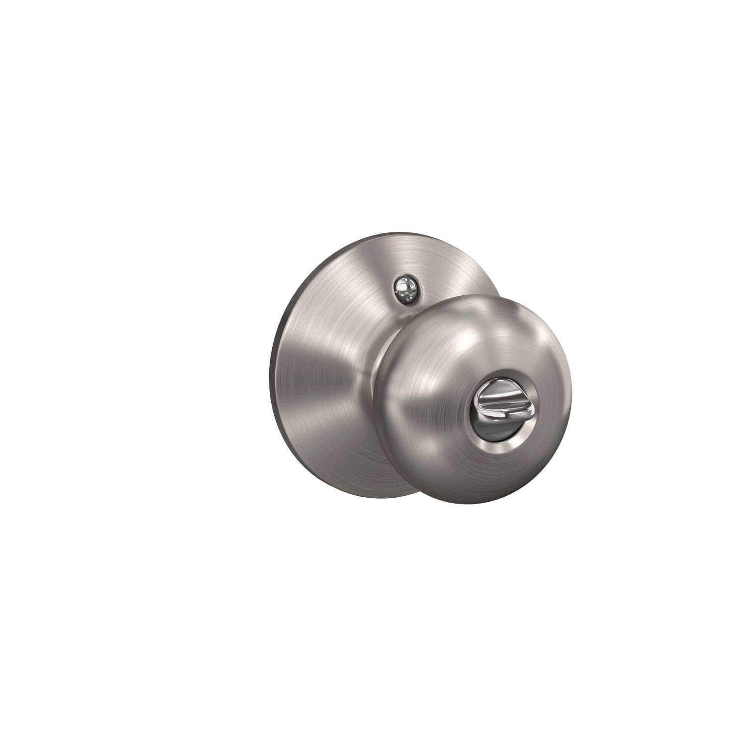 Schlage Plymouth Satin Nickel Entry Lockset 1-3/4 in.