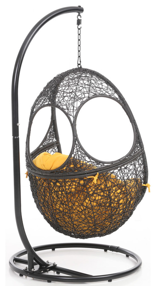 Modern Malaga Swing Chair   Contemporary   Hammocks And Swing Chairs   by Zuri Furniture  Houzz