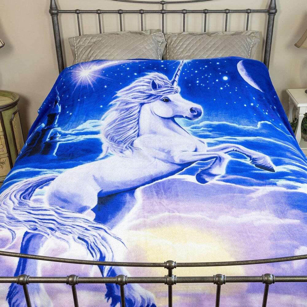 Unicorn Kingdom Super Soft Full/Queen Size Plush Fleece Blanket