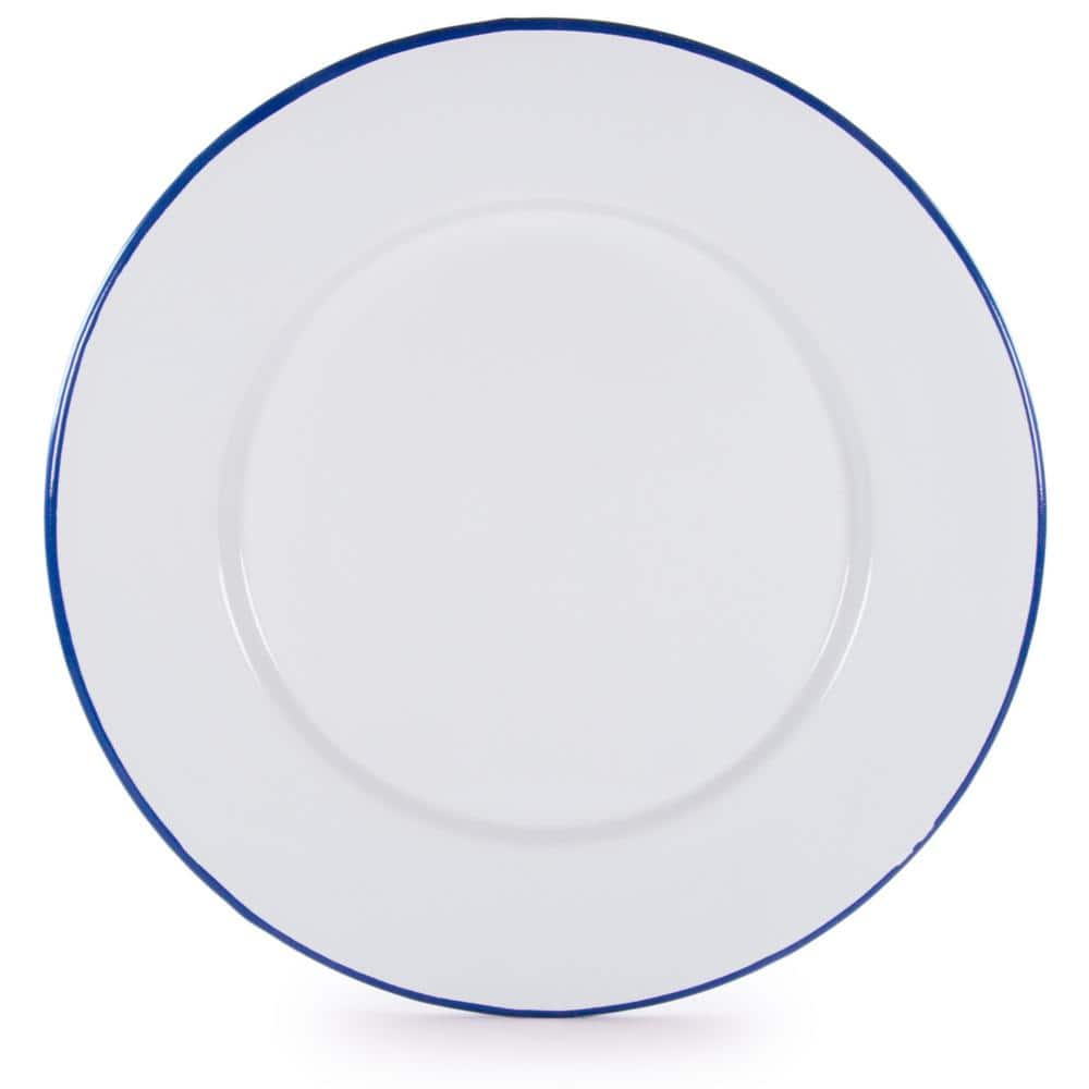 Golden Rabbit Rolled Edge Cobalt Enamelware Dinner Plate (Set of 4) RCW91