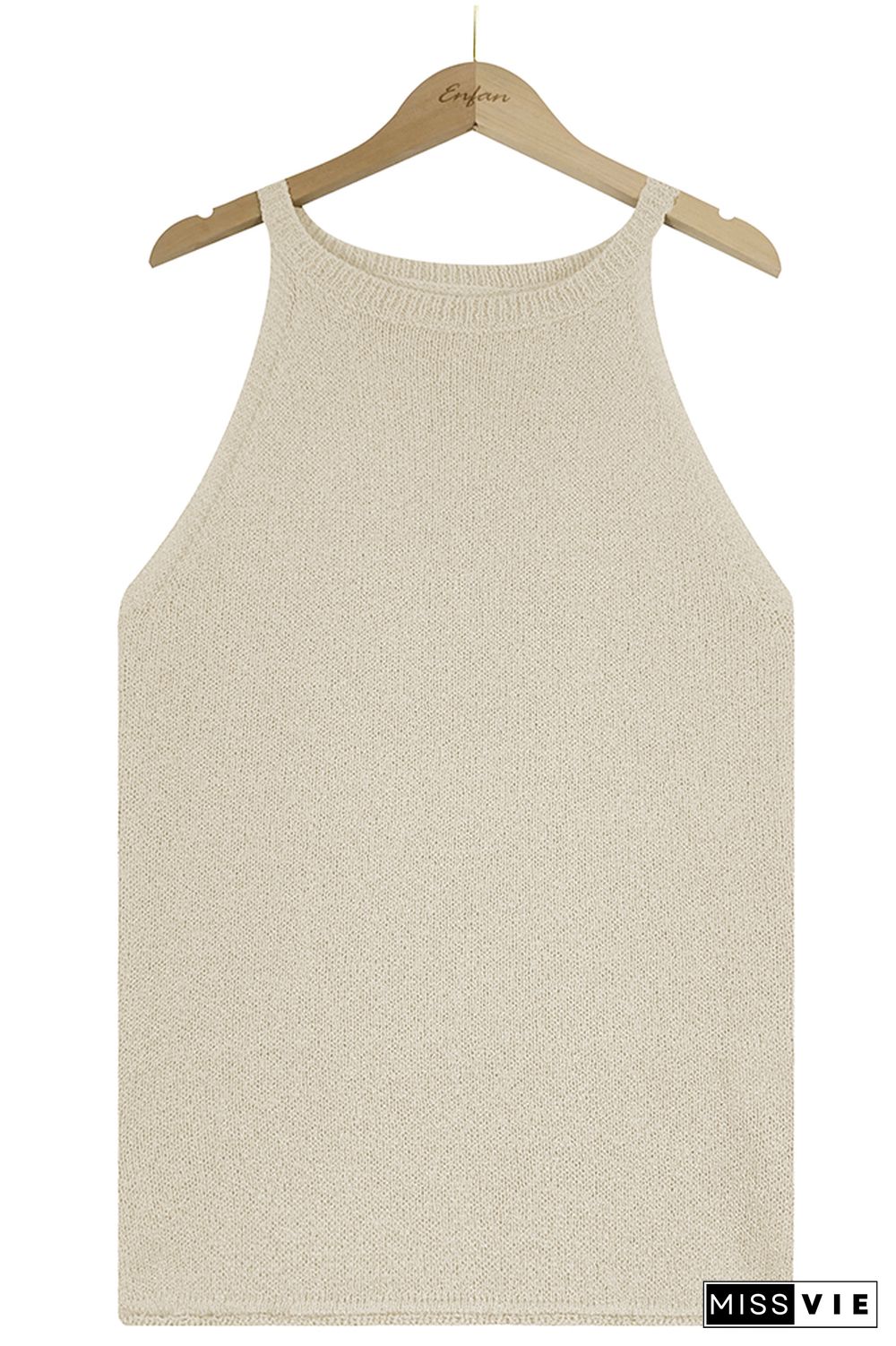 Plain Knit Tank Top