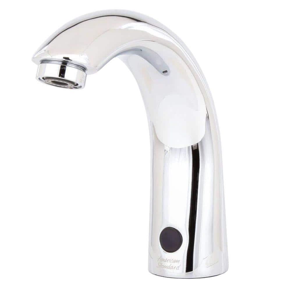 American Standard Selectronic DCPowered Single Hole Touchless Bathroom Faucet with Cast Spout in Polished Chrome