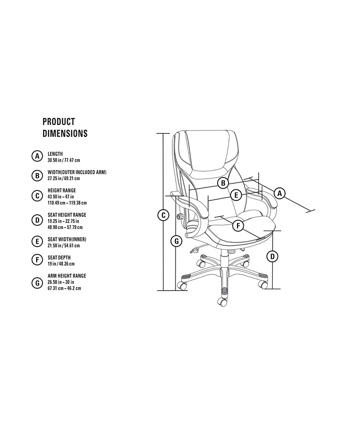 Serta Big and Tall Executive Chair