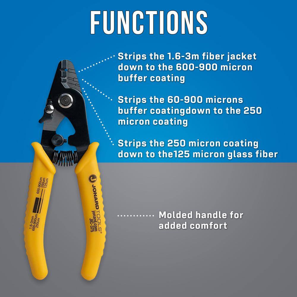 Jonard 3-Hole Fiber Optic Stripper JIC-375