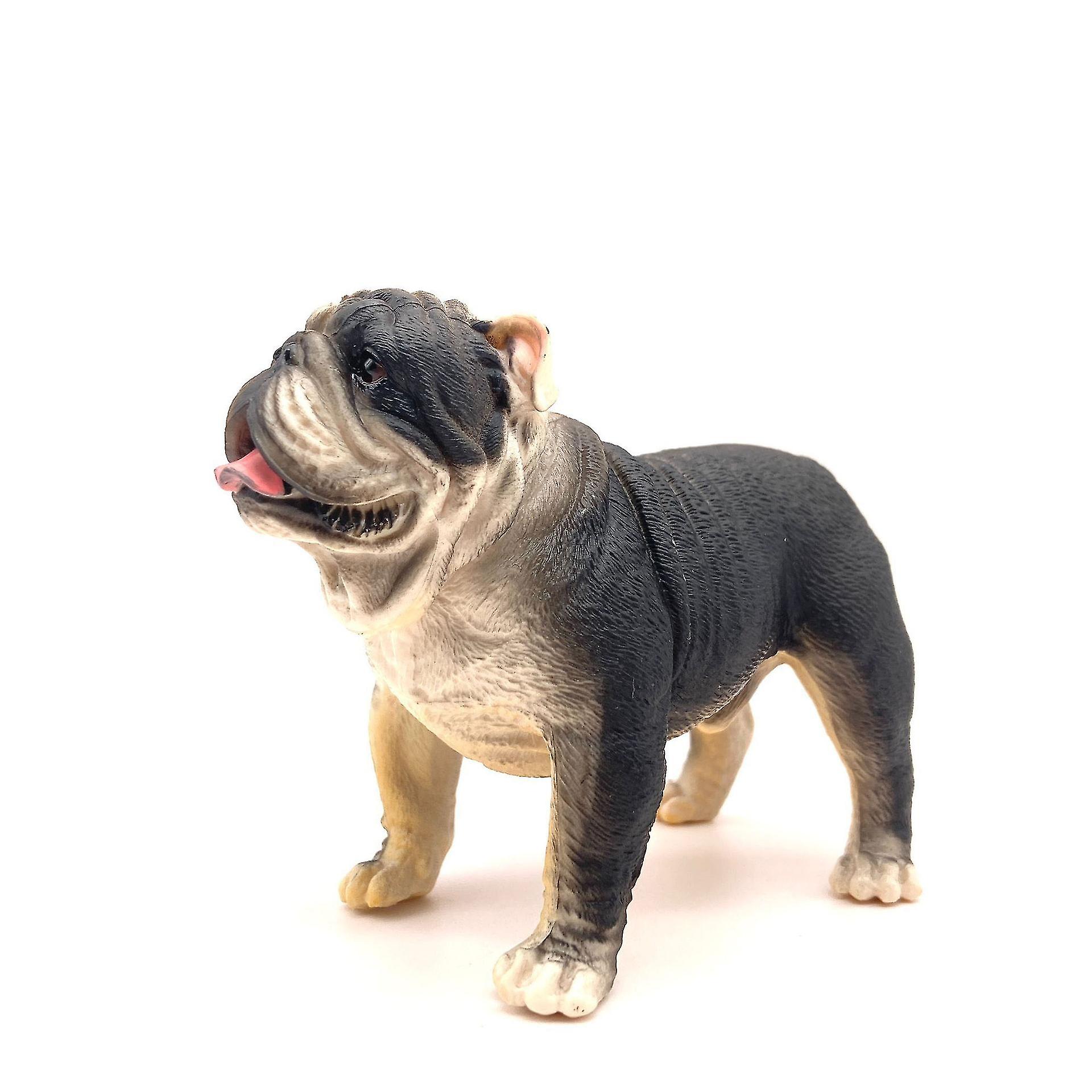 Realistic Bulldog Model Animal Doll Toy Dog