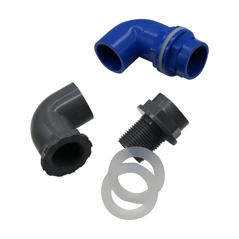 PVC 20/25/32mm 90 Degree Thickened Elbow Connectors Fish Water Tank Aquarium Pipe Fittings