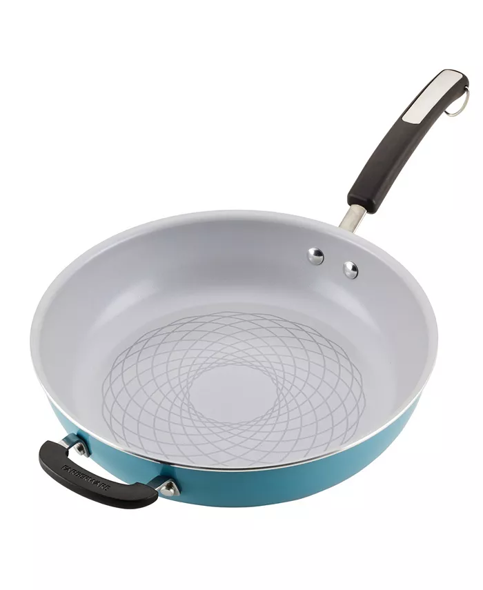 Farberware Ceramic Nonstick 12.5 Deep Frying Pan with Helper Handle