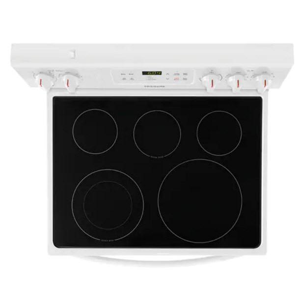 Frigidaire 30-inch Freestanding Electric Range with SpaceWise? Expandable Elements CFEF3054UW