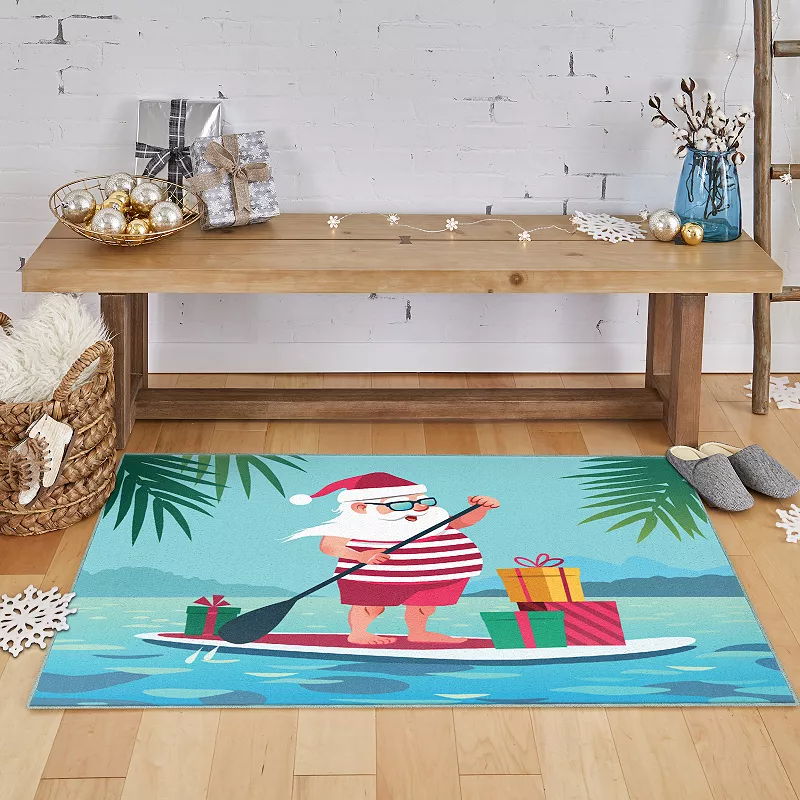 Mohawk® Home Prismatic Paddleboard Santa Rug