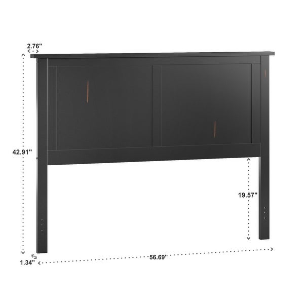 Mercer Mission Transitional Black Panel Headboard by iNSPIRE Q Classic - - 12546891