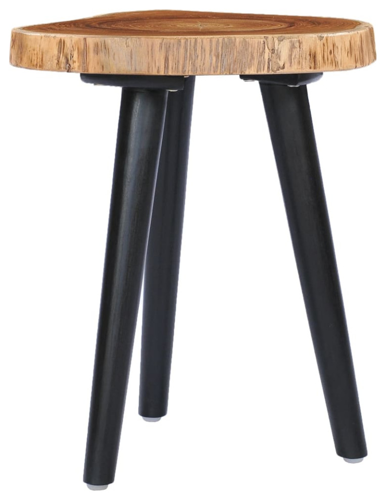 vidaXL Coffee Table End Table Living Room Side Table Solid Teak 15.7 Inch   Midcentury   Coffee Tables   by vidaXL LLC  Houzz