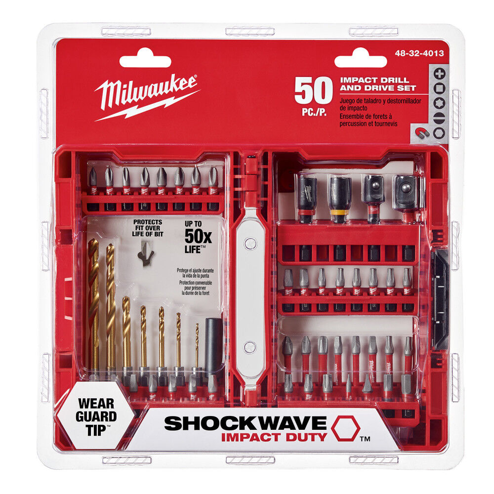 Milwaukee SHOCKWAVE 50-Piece Impact Duty Drill and Drive Set 48-32-4013 from Milwaukee