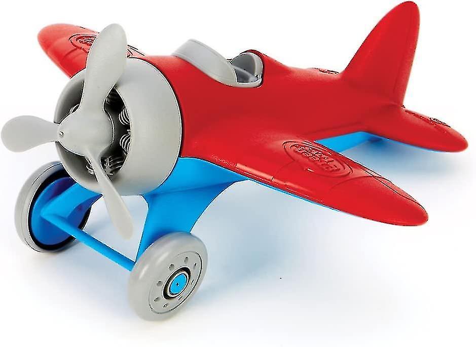 Green Toy Plane - Bpa Free， Phthalate Free， Red Aviation Plane For Children's Aviation Knowledge. To