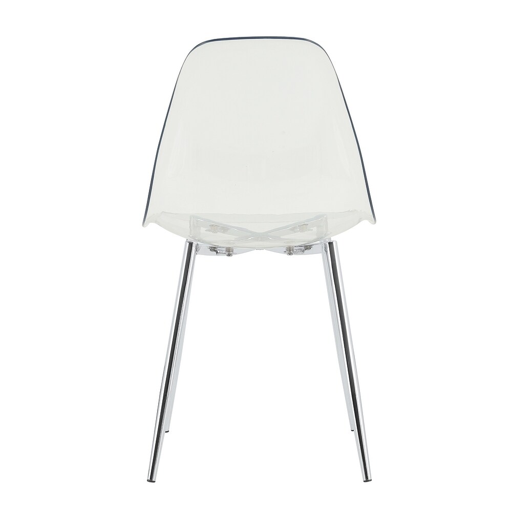 Modern simple transparent dining chair