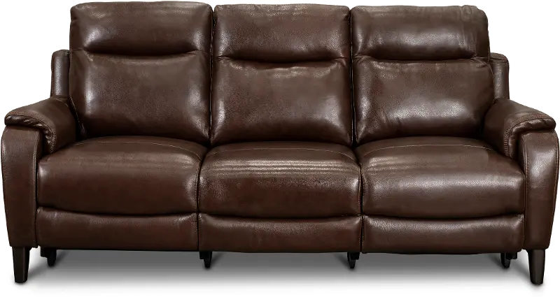 Monterey Brown Leather-Match Power Reclining Sofa