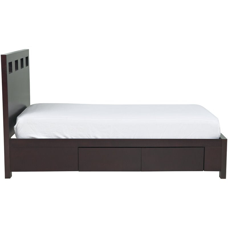 Riva Twin-size Platform Storage Bed in Espresso