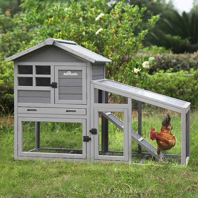 Aivituvin 38.1-in Indoor and Outdoor Rabbit Hutch