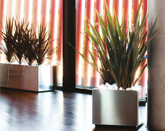 Ferrum Square Planter   Contemporary   Outdoor Pots And Planters   by Crescent Garden  Houzz