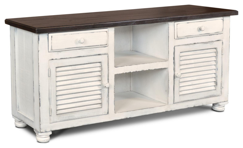 Ashland Shutter Door Entertainment Center   French Country   Entertainment Centers And Tv Stands   by FoxDen Decor  Houzz