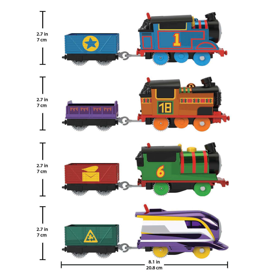 Thomas Friends Motorized Engine 4 Pack Toy Trains