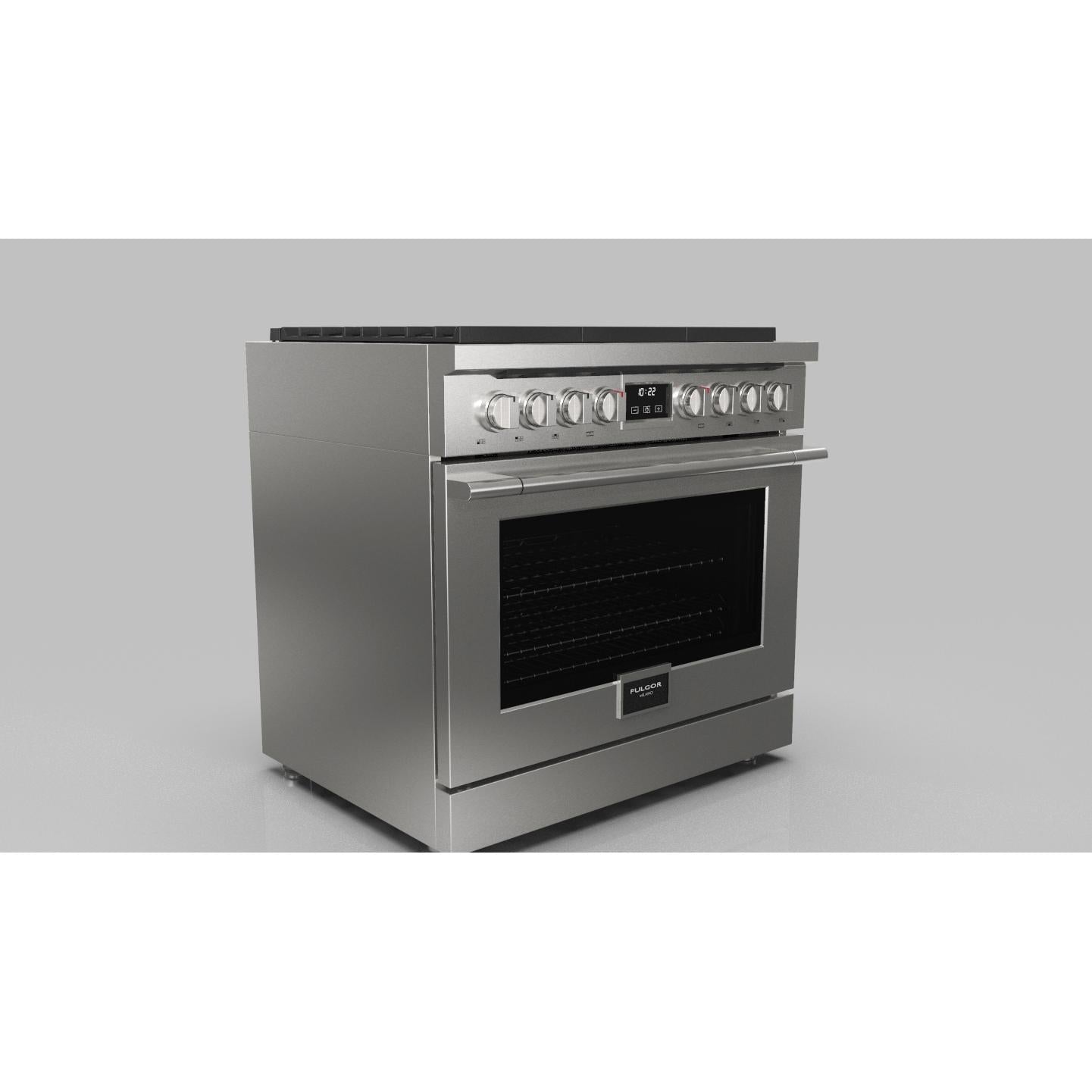 Fulgor Milano 36-inch Freestanding Gas Range with True European Convection Technology F4PGR366S2