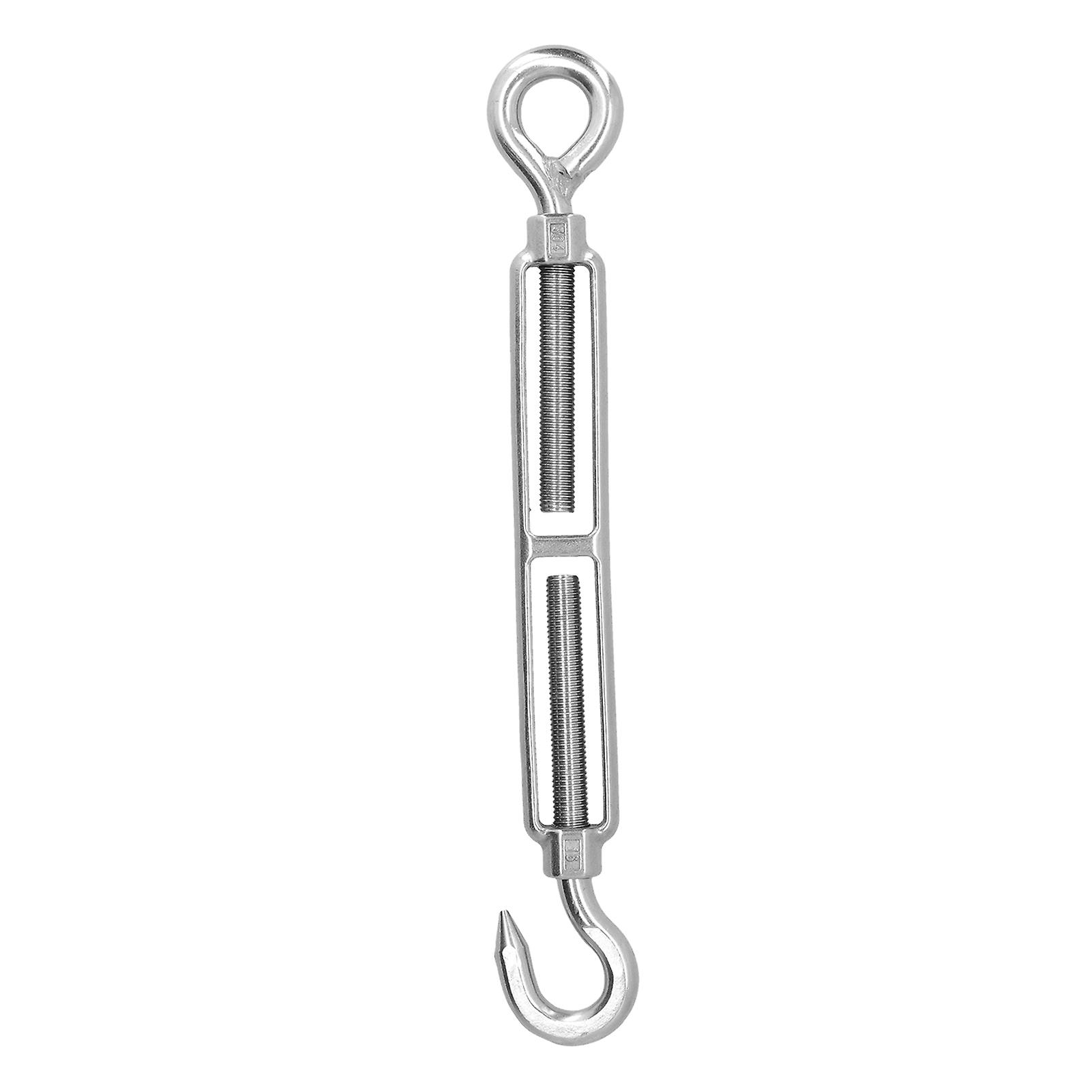 Wire Rope Tensioner 304 Stainless Steel M16 Adjustable Turnbuckle Bolt Hook Rigging Accessoriesoc Type