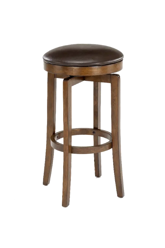 Brown Cherry Backless Bar Stool - Brendan