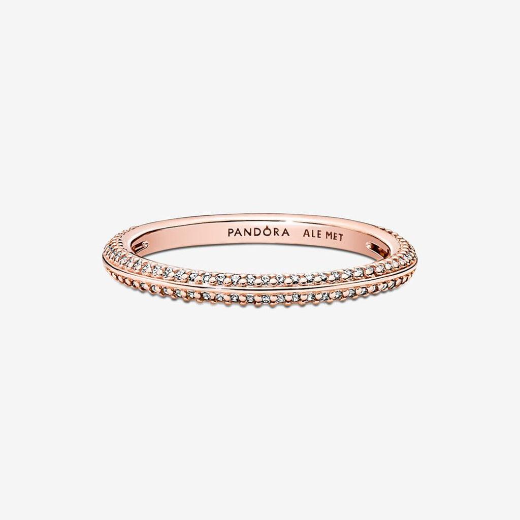 PANDORA  Pandora ME Pavé Ring in Rose Gold