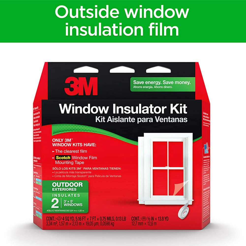 3M Outdoor Window Insulator Kit 2pk ;