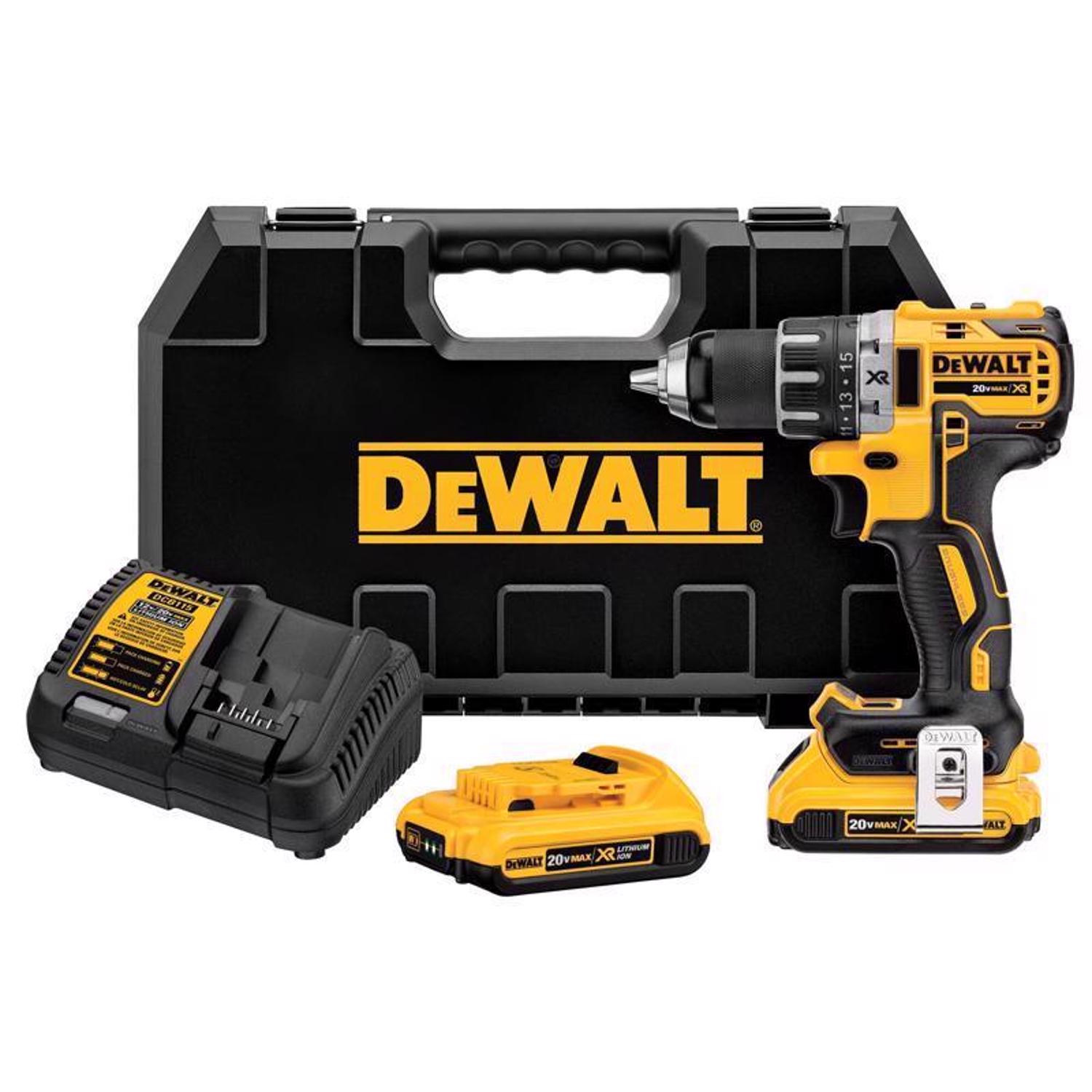 DW 20V MAX 20 V 1/2 in. Brushless Cordless Compact Drill Kit (Battery \u0026 Charger)