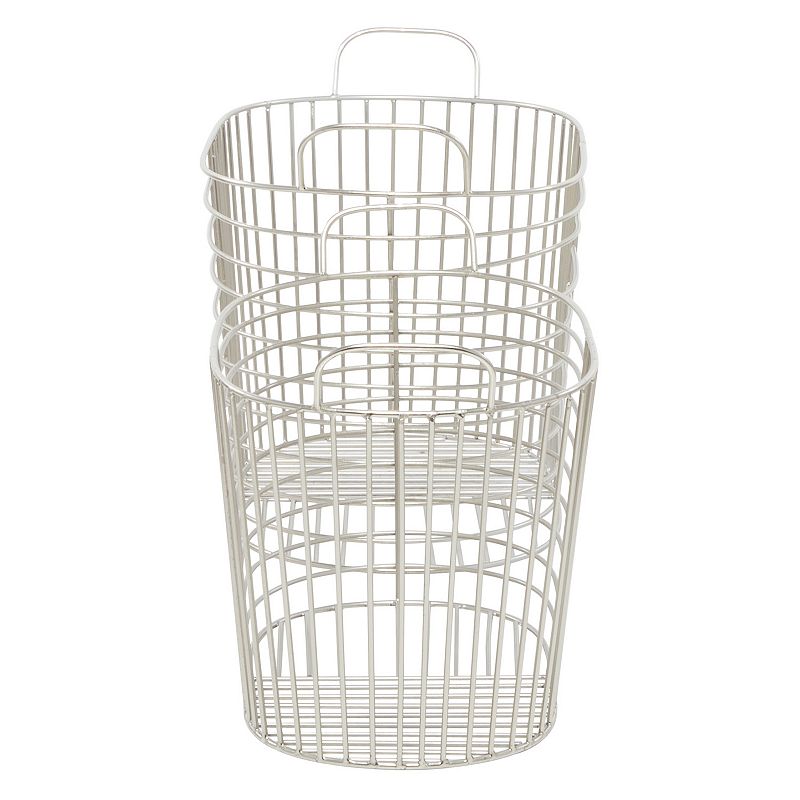 CosmoLiving by Cosmopolitan Wire Storage Basket 2-piece Set