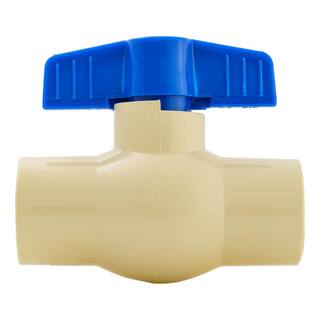 Everbilt 34 in. CPVC Solvent x Solvent Ball Valve 107-124EB