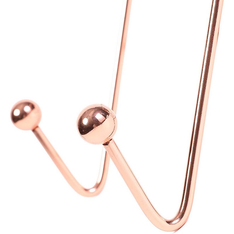 Rose Gold Cubicle Hanger for 2.5 to 3 Inch Thick Partitions (4.1 x 3.25 in)