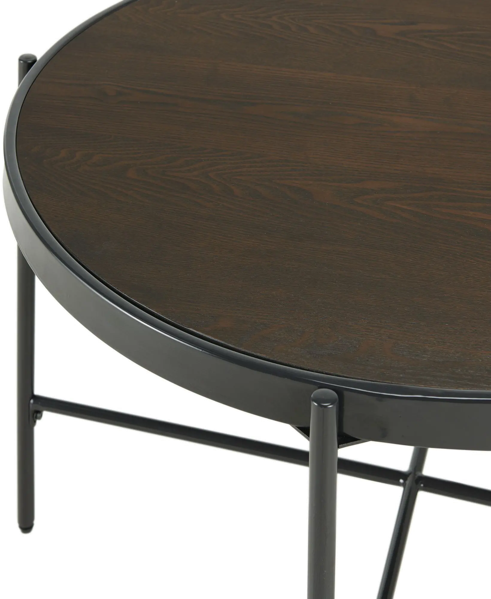 Vienna Black and Brown Wood Coffee Table