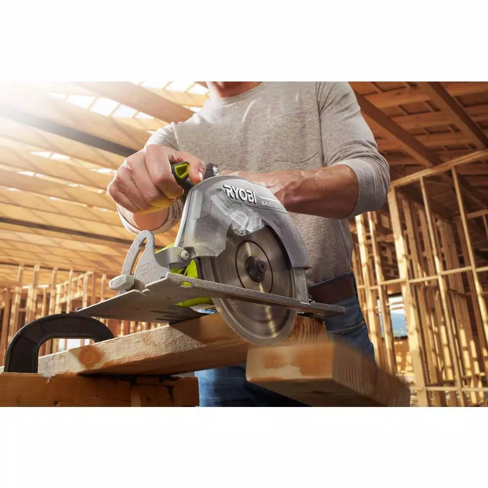 RYOBI 18-Volt ONE+ Cordless Brushless 7-1/4 in. Circular Saw (Tool Only) and#8211; XDC Depot