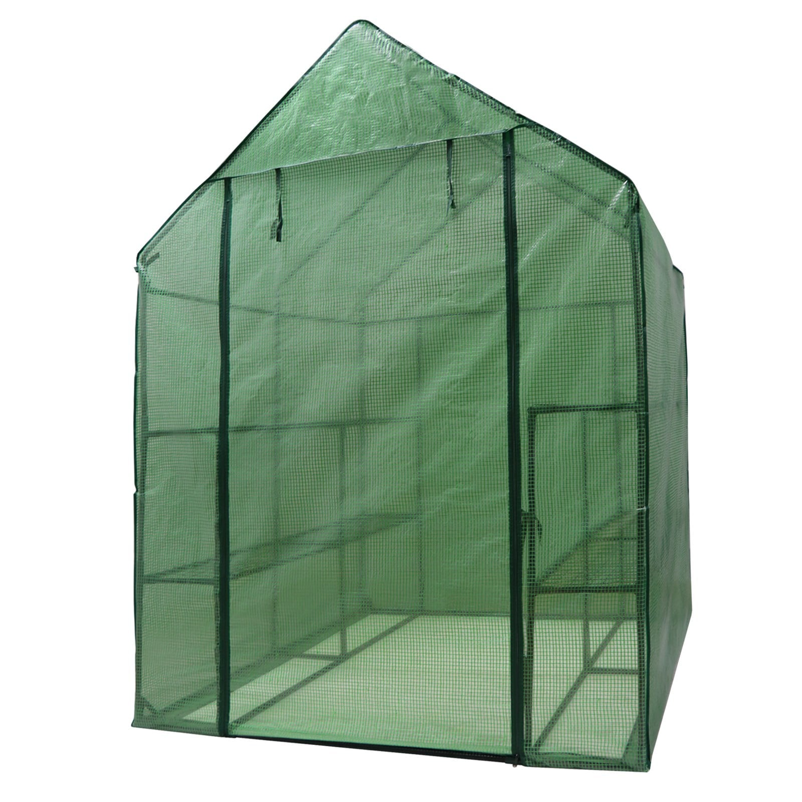 ZENY - 57" x 57" x 77" - 3-Tier 8 Shelves - Portable Mini Walk-In Greenhouse