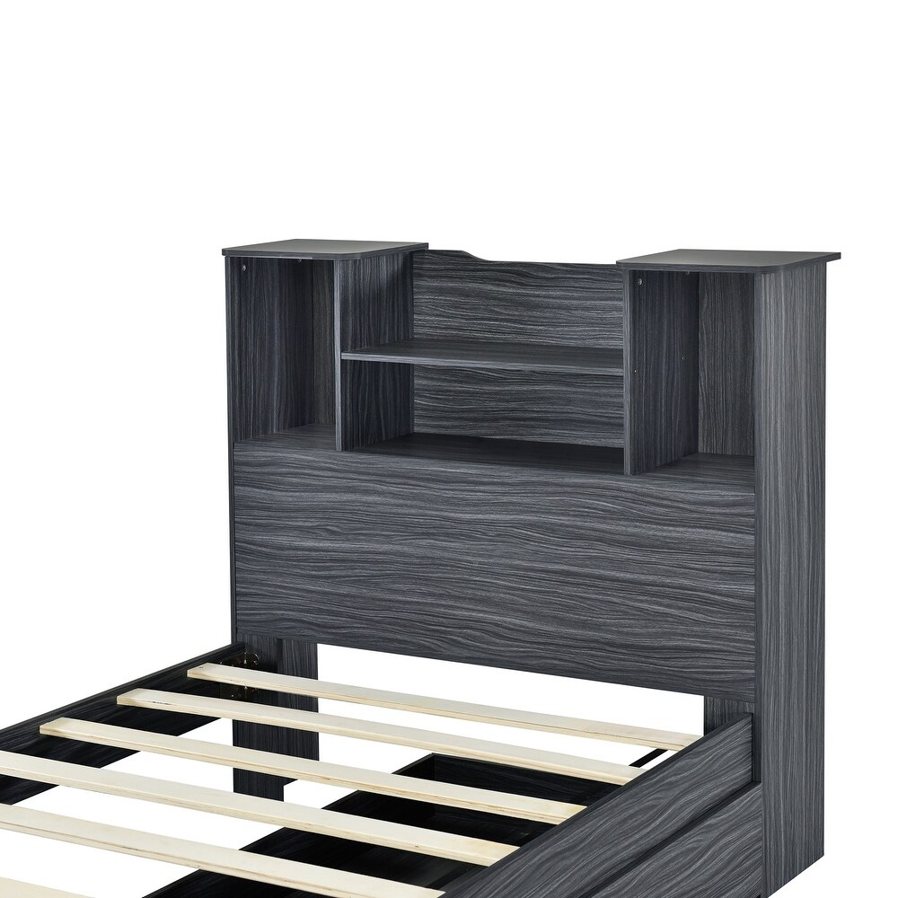 Twin Size Storage Platform Bed Frame