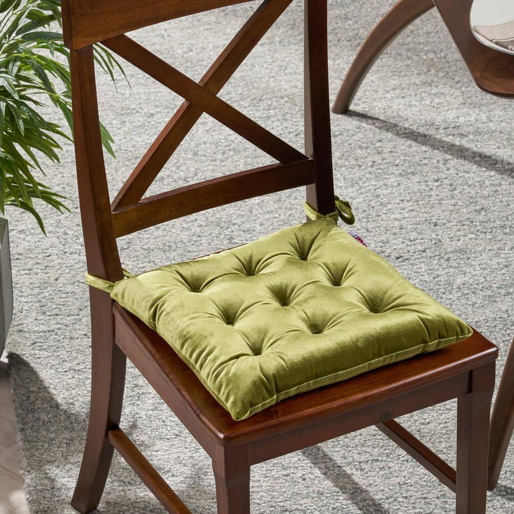 Noble House Foxhall Sage Tufted Dining Chair Pad 69753